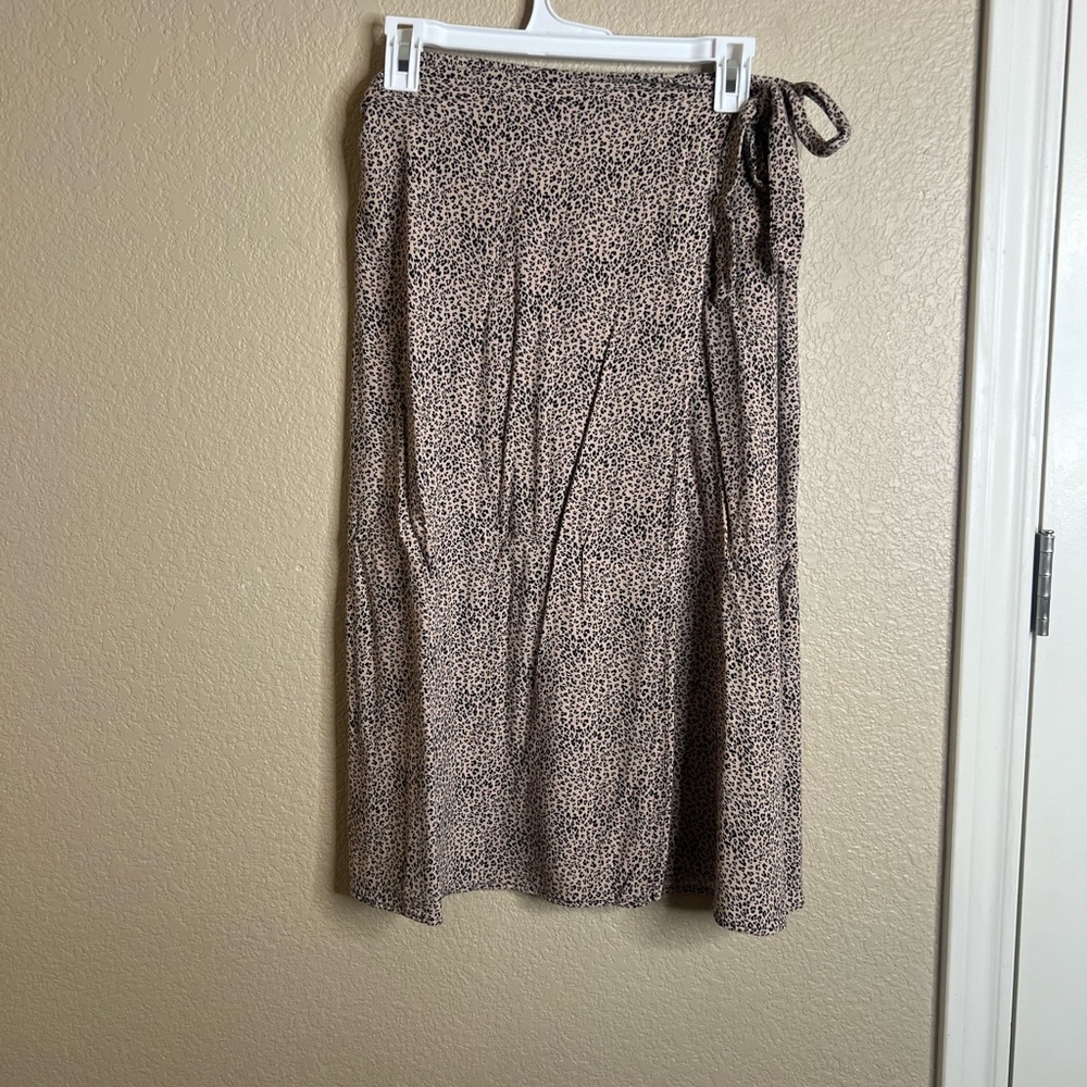 Long leopard print skirt. Fits size small and medium.